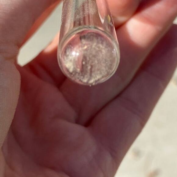 Vintage Hand Turned Wood Single Bud Vase Oregon Myrtlewood with Glass Insert GUC - Picture 8 of 10